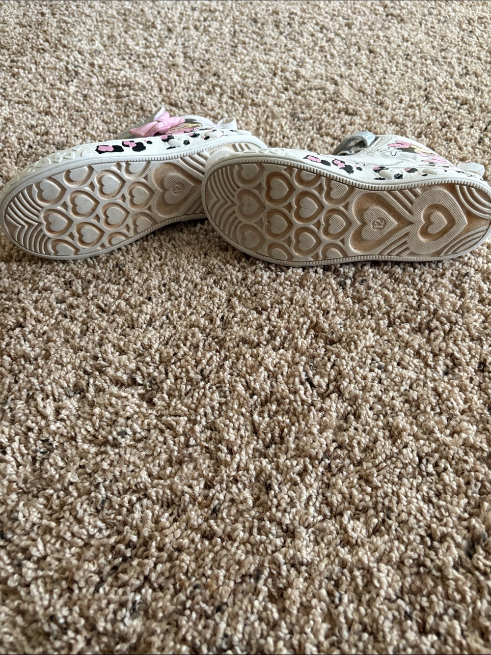 Mouse Girls' Iridescent White High-Top Sneakers - Picture 4 of 4